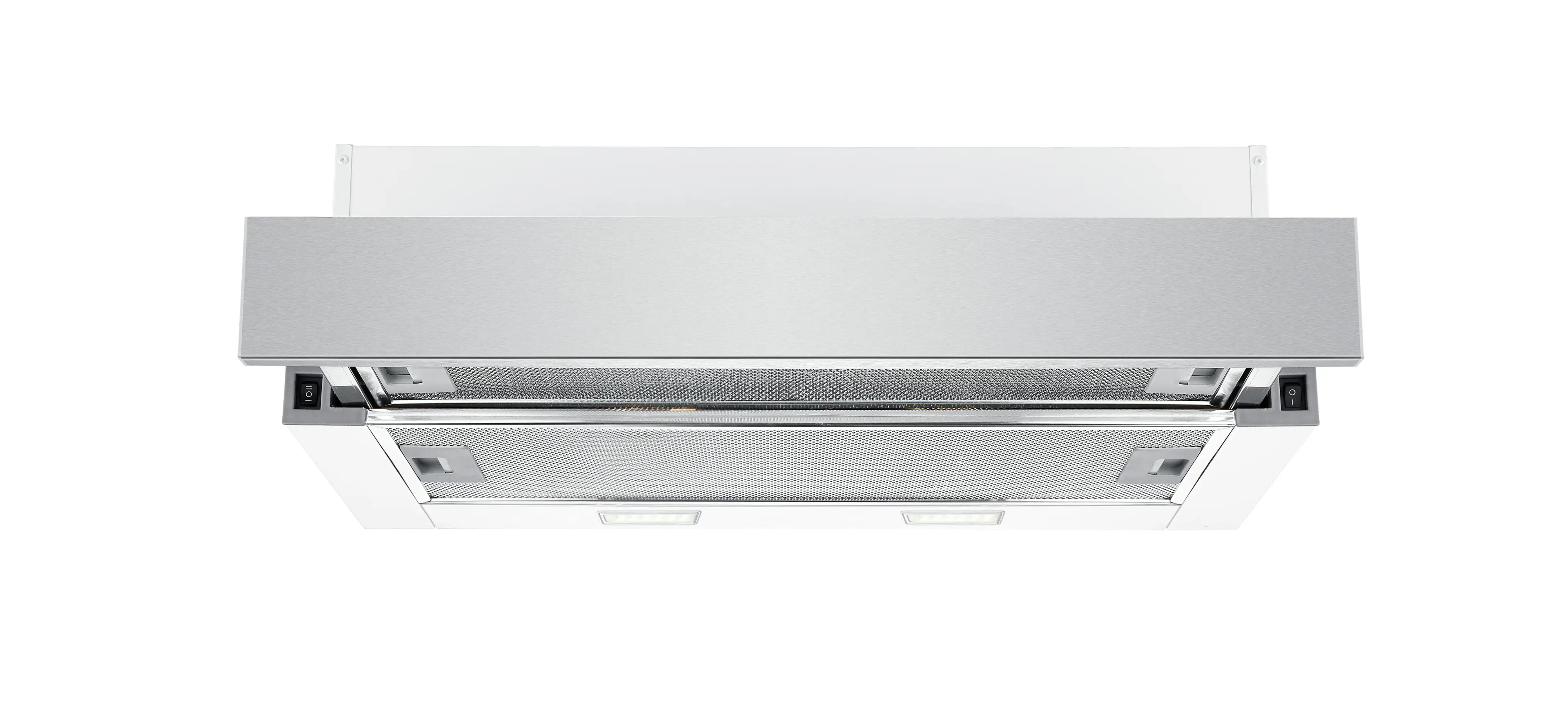 Trinity 90cm Slide-out Rangehood Built-in White Painted