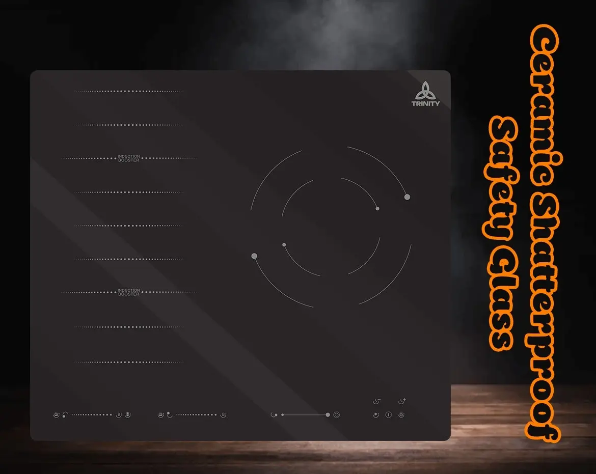 Trinity 60cm Built-in Combo Cooktop 3 Heating Extra Large Zones 2 Induction 1 Ceramic