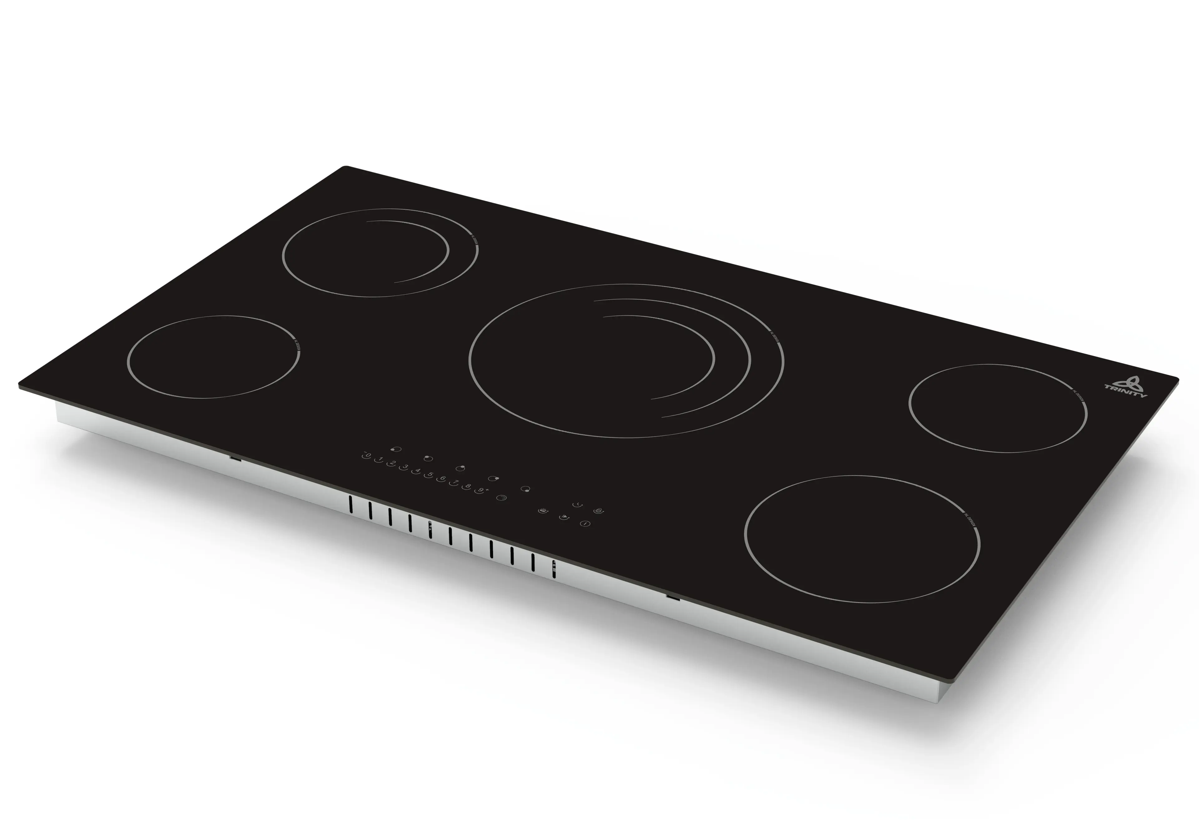 Trinity 90cm Built-in Ceramic Cooktop 5 Heating Zones Dual Triple Burner Rings