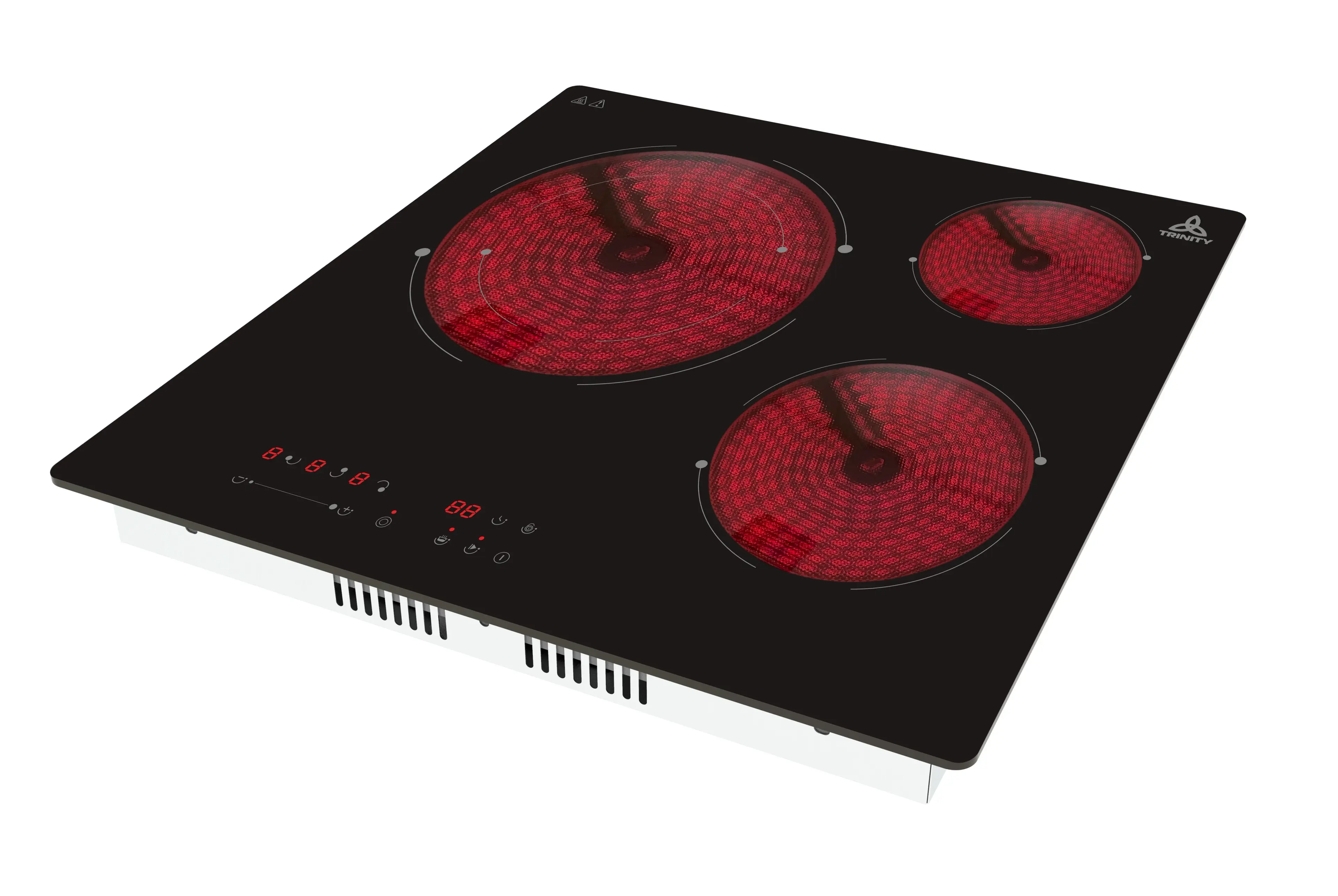 Trinity 60cm Built-in Ceramic Cooktop 3 Heating Extra Large Zones