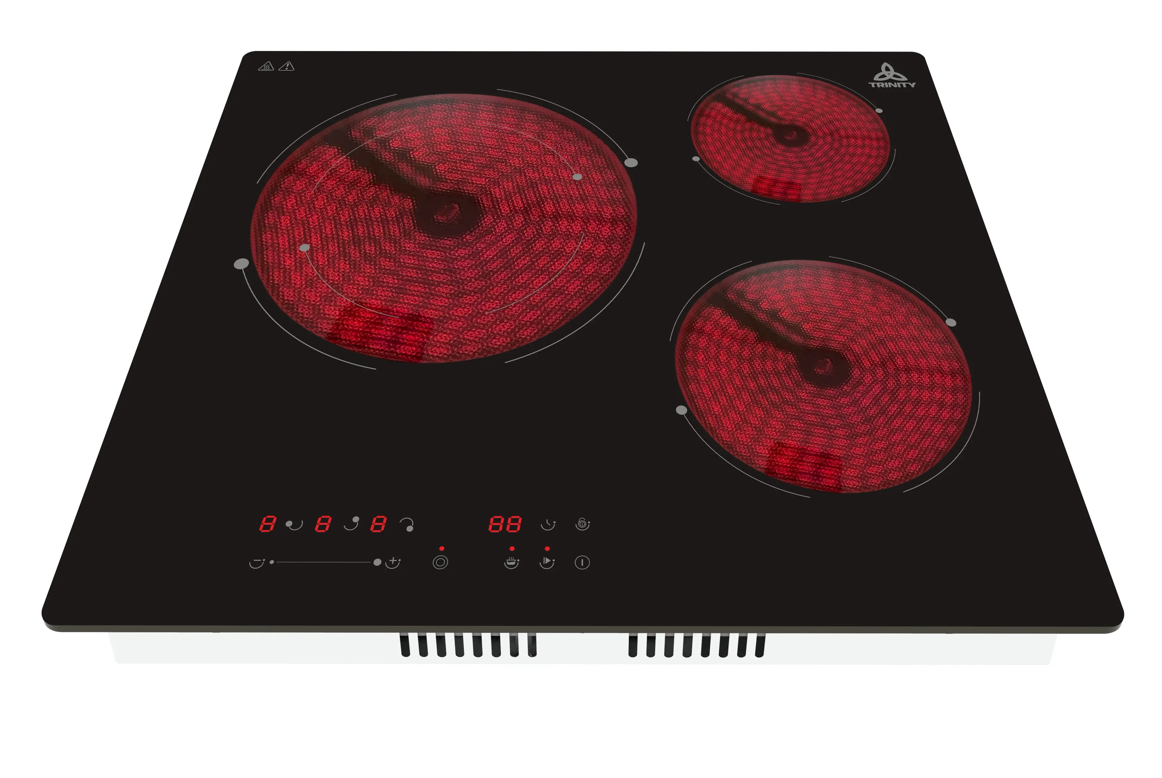 Trinity 60cm Built-in Ceramic Cooktop 3 Heating Extra Large Zones