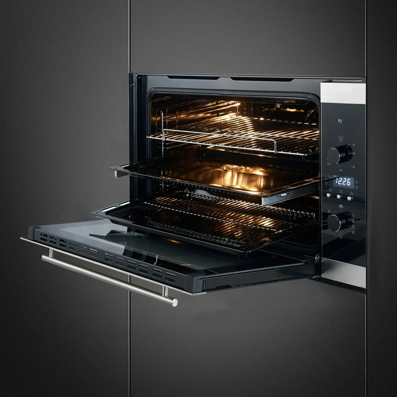 Brohn 90cm Built-in Electric Oven 9 Functions with Rotisserie