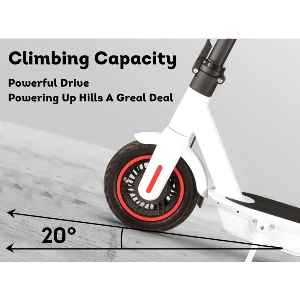 GLIDER M365 MAX Electric Scooter Foldable Motorised Scooter White 10 Inches 50KM