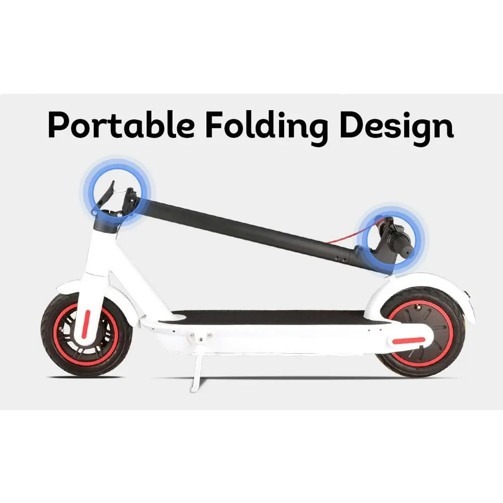 GLIDER M365 MAX Electric Scooter Foldable Motorised Scooter White 10 Inches 50KM