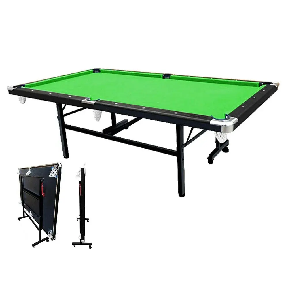 CUETIQ 7FT Foldable Pool Table Billiard Table Free Accessory For Small Room