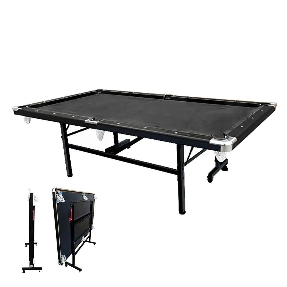 CUETIQ 7FT Foldable Pool Table Billiard Table Free Accessory For Small Room