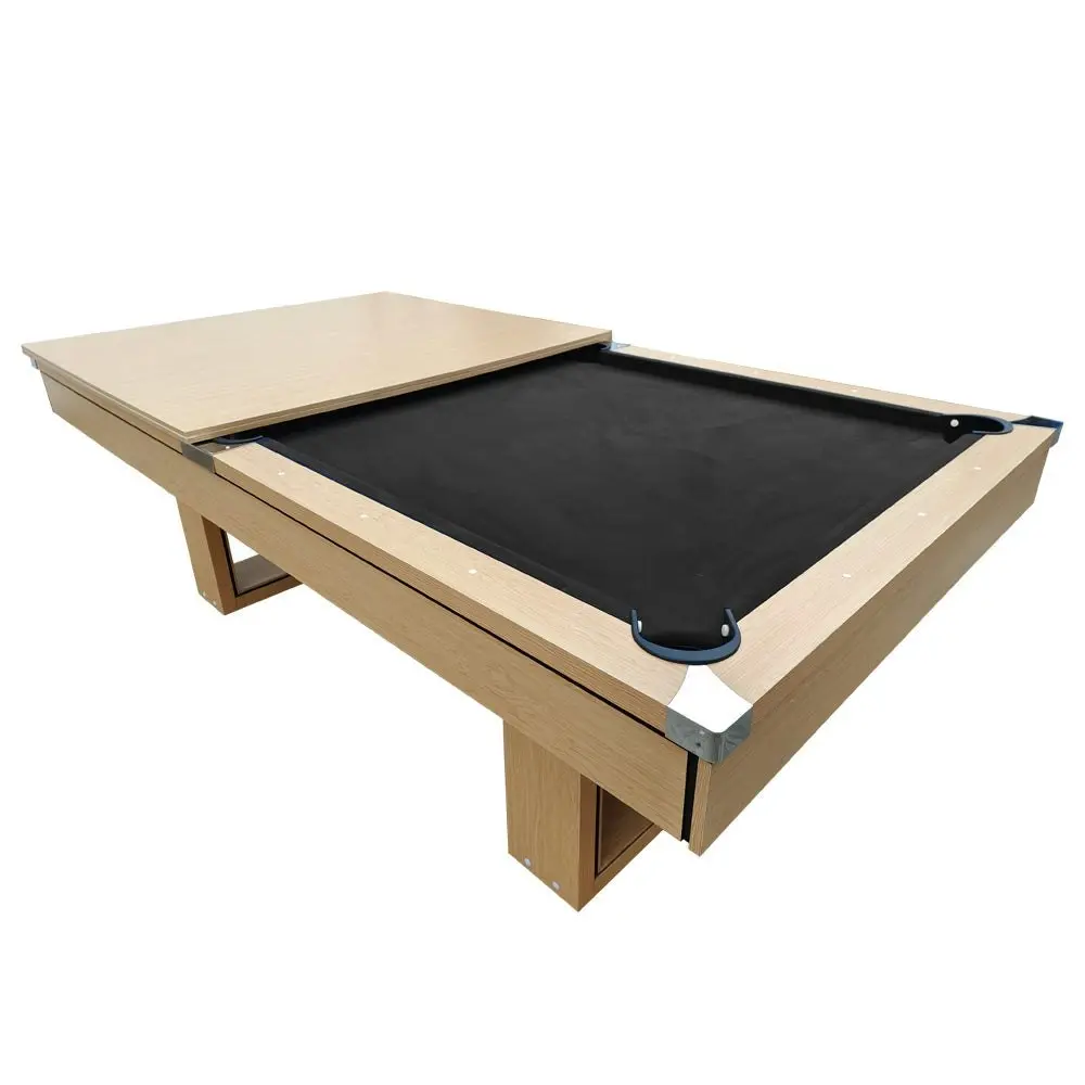 CUETIQ 7FT 3-IN-1 Simple Modern Pool Table/Billards Table/Pingpong Table/Dining Table With Free Accessories