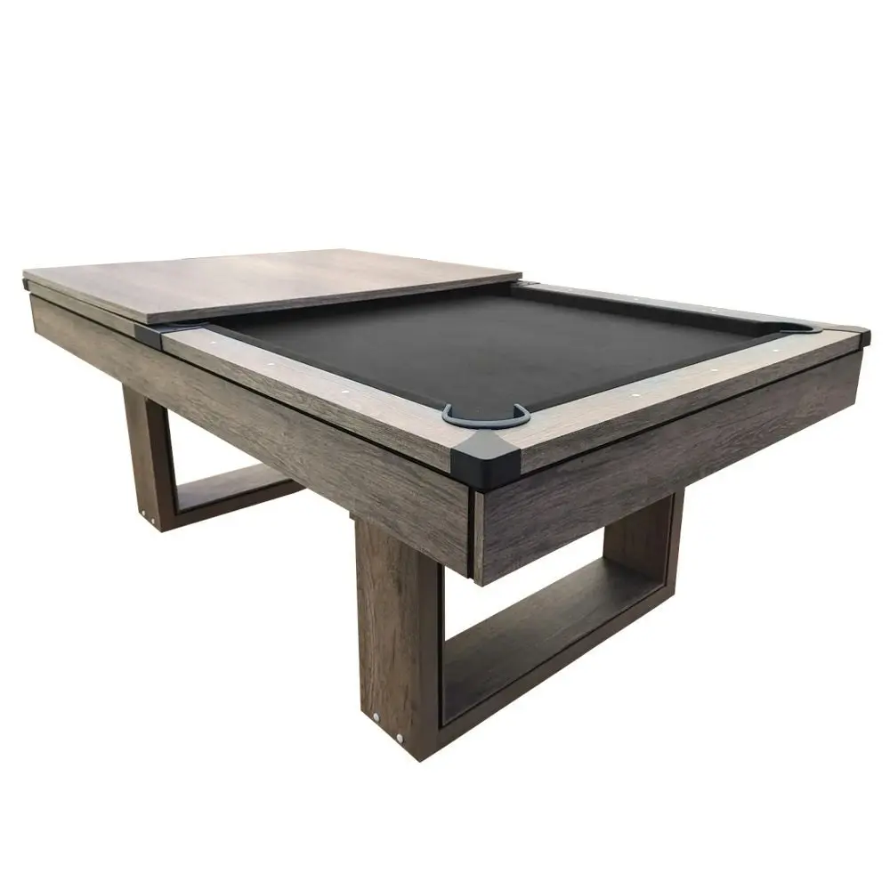 CUETIQ 7FT 3-IN-1 Simple Modern Pool Table/Billards Table/Pingpong Table/Dining Table With Free Accessories