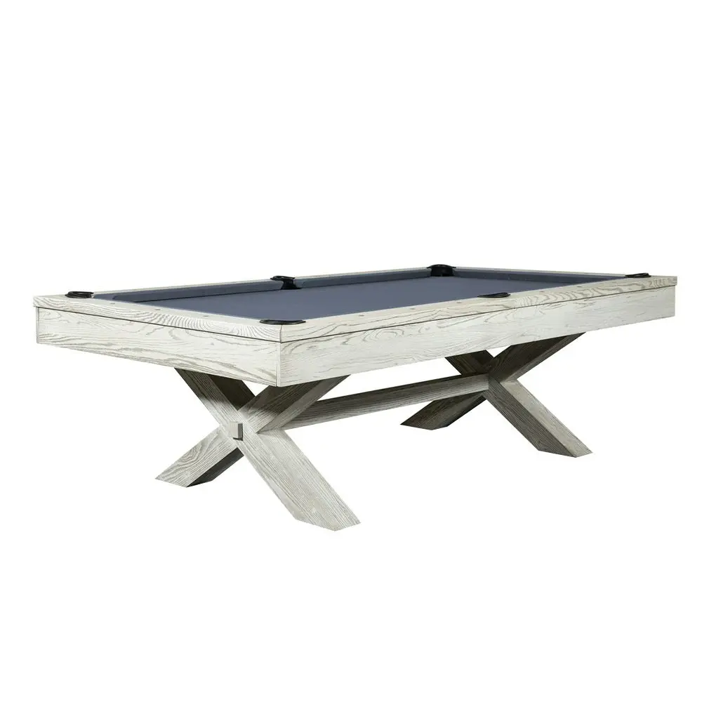 QUESLA WYJ004 7FT Slate Billiard Table w/ Free Accessories Pool Table - White&Grayish Blue