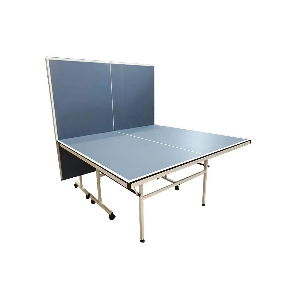 SPINIX Rollaway 13mm Indoor Table Tennis Ping Pong Table With Free Accessories - Bue Top