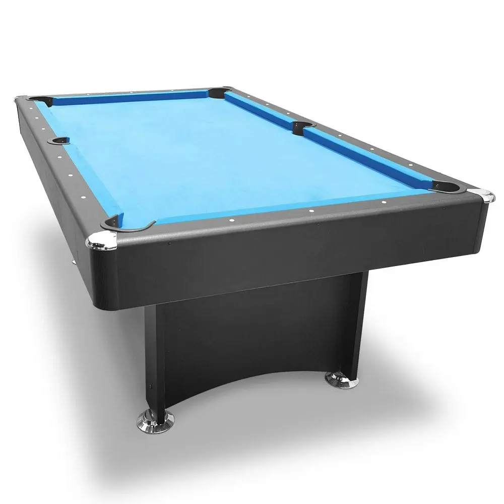 CUETIQ 7FT Modern Design Pool Table Snooker Billiard Table Black Frame With Free Accessories