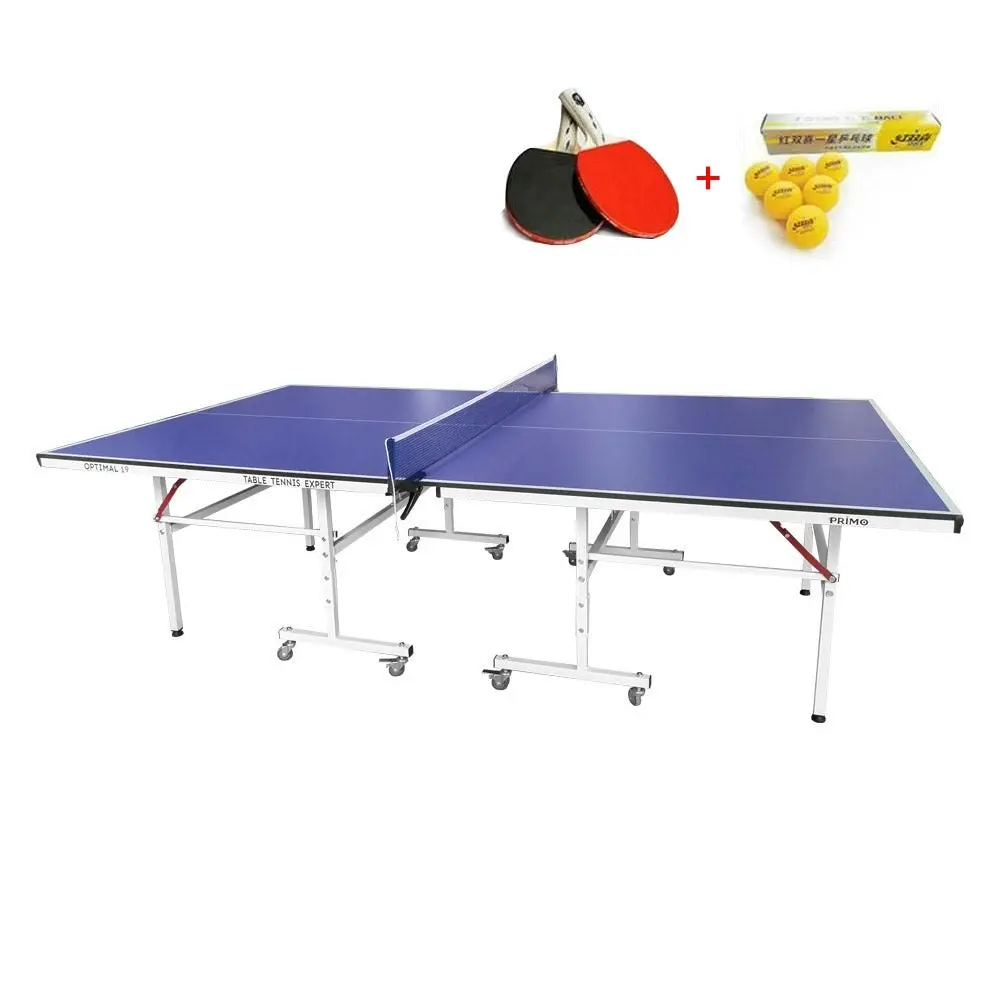 SPINIX Indoor Optimal 19 Table Tennis Ping Pong Table With Accessories Package