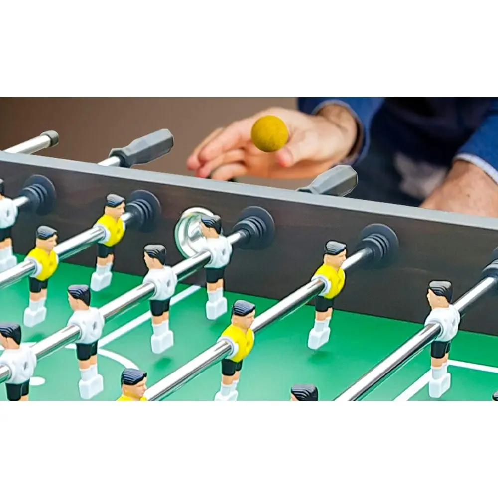 KICKSY 5FT Foosball Soccer Table With Solid Steel Rods Coffee Frame