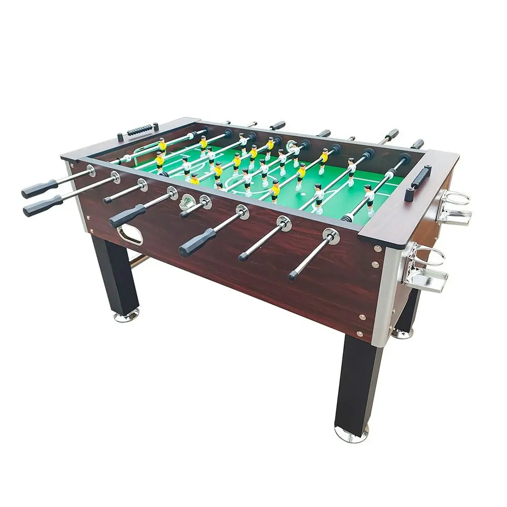 KICKSY 5FT Foosball Soccer Table With Solid Steel Rods Coffee Frame