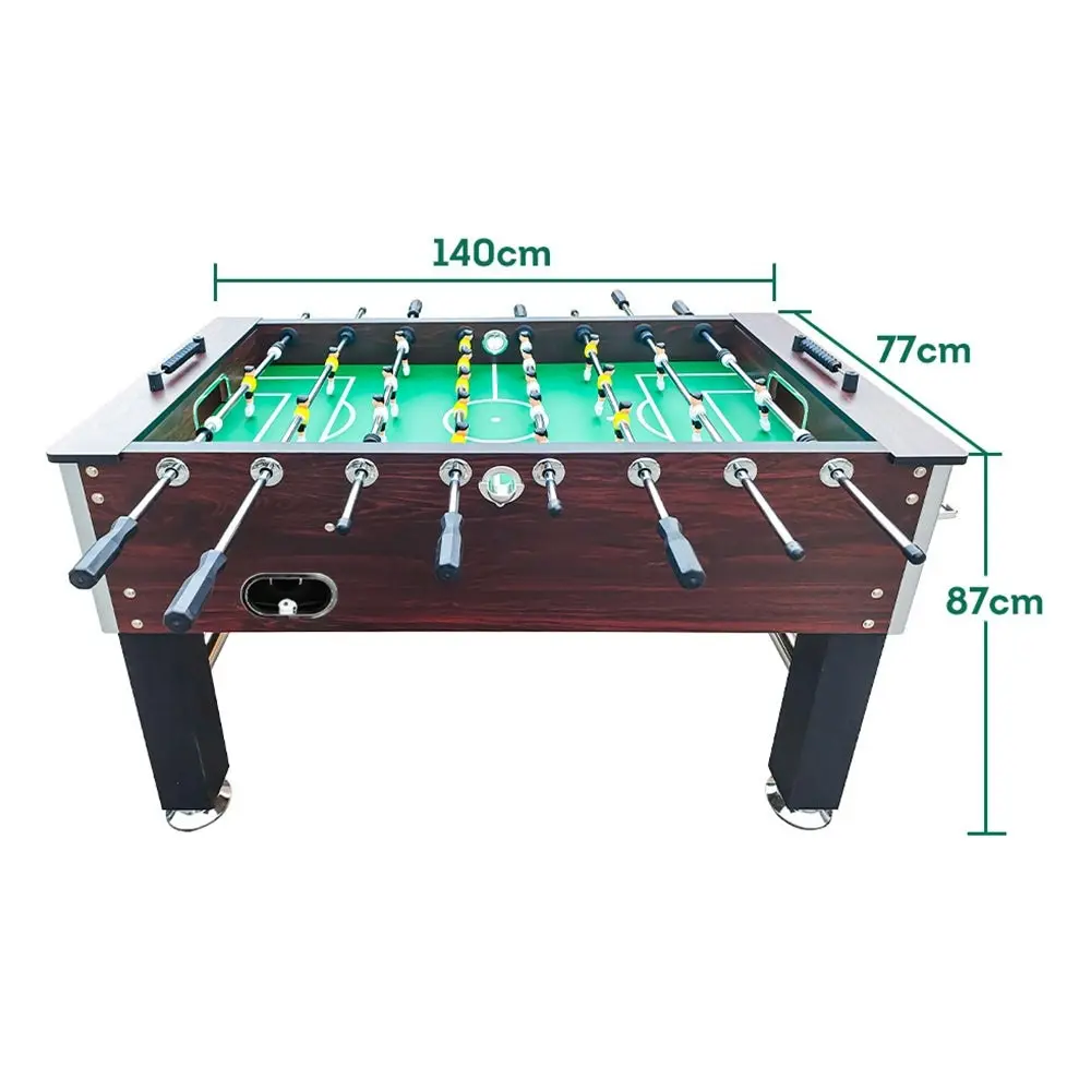 KICKSY 5FT Foosball Soccer Table With Solid Steel Rods Coffee Frame