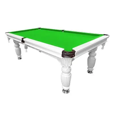 QUESLA 7FT Luxury Slate Pool Table Solid Timber Billiard Table Professional Snooker Game Table With Accessories Pack,White Frame