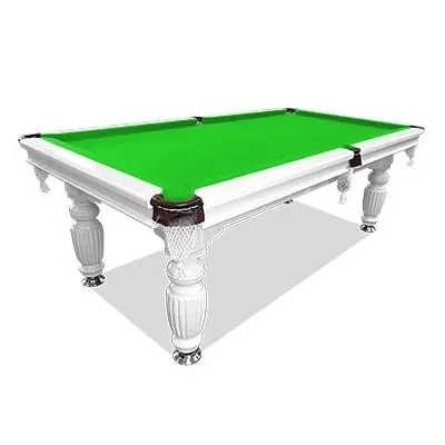 QUESLA 7FT Luxury Slate Pool Table Solid Timber Billiard Table Professional Snooker Game Table With Accessories Pack,White Frame