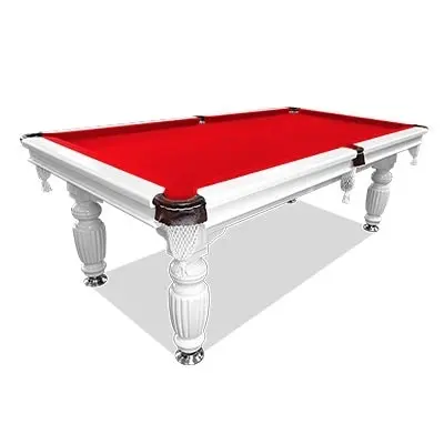 QUESLA 7FT Luxury Slate Pool Table Solid Timber Billiard Table Professional Snooker Game Table With Accessories Pack,White Frame