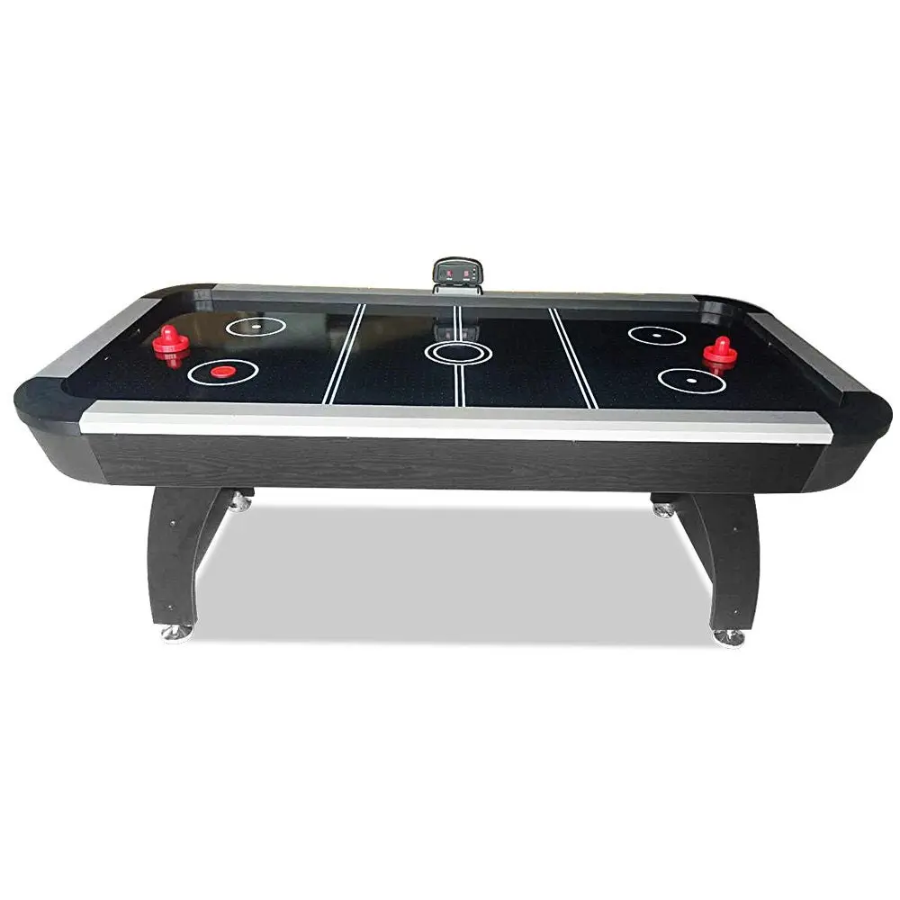 AIRMAX AH13 7FT Air Hockey Table LED Electronic Scoring System - Black