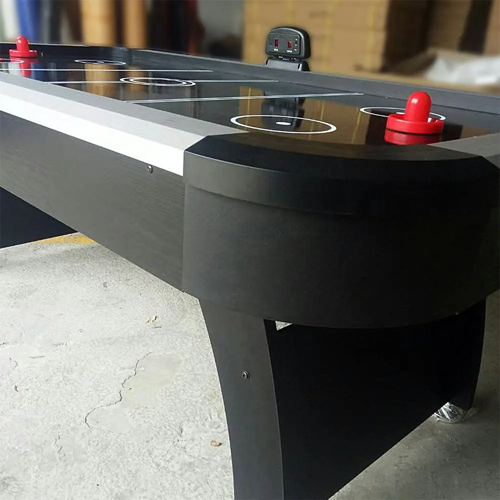 AIRMAX AH13 7FT Air Hockey Table LED Electronic Scoring System - Black