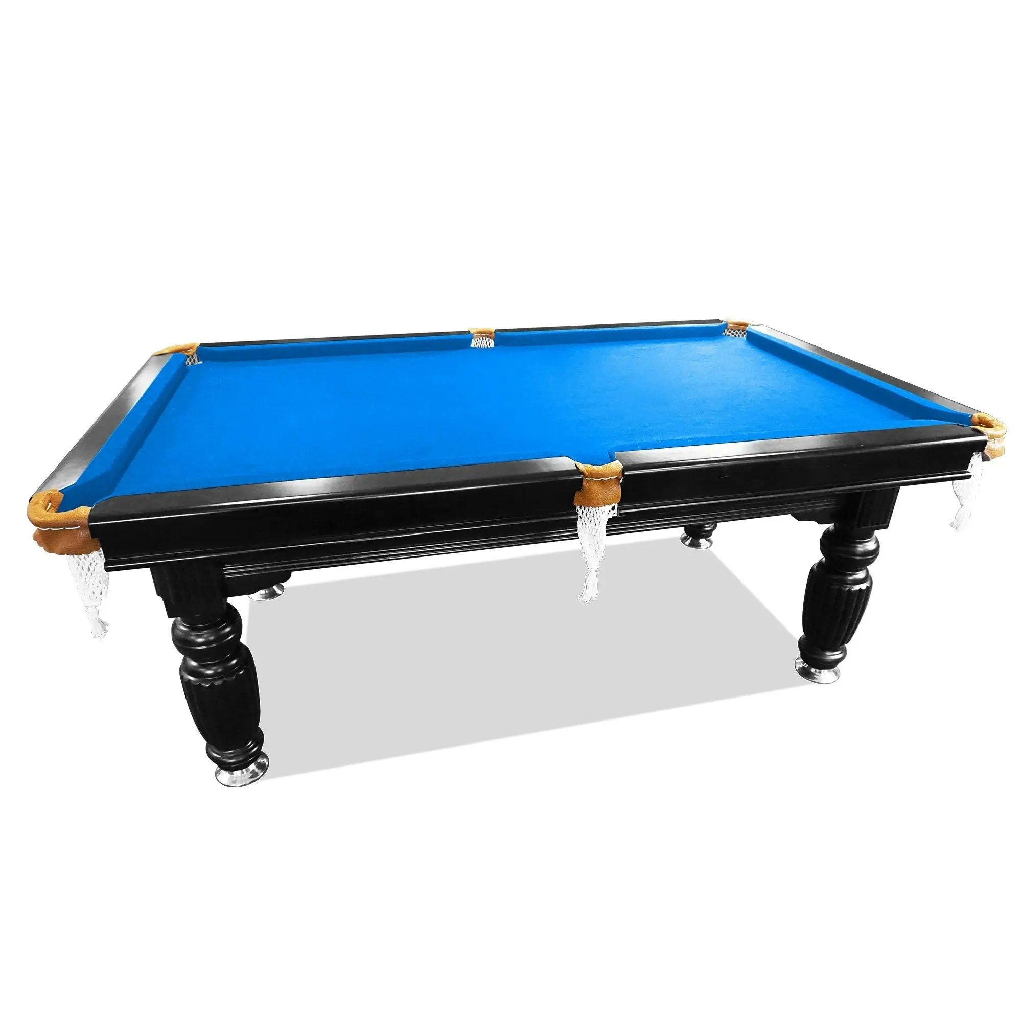 QUESLA 7FT Luxury Slate Pool Table Solid Timber Billiard Table Professional Snooker Game Table With Accessories Pack,Black Frame