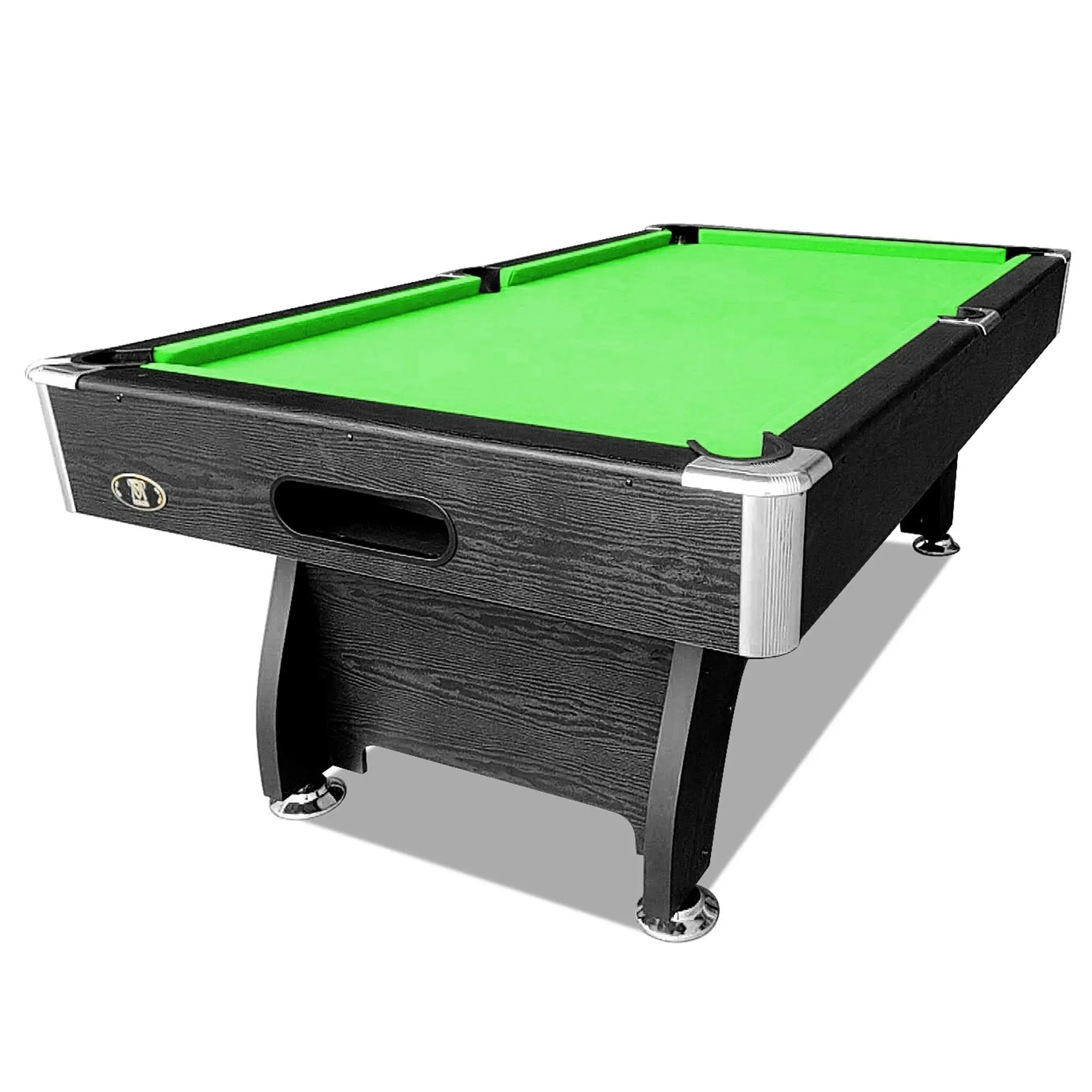 CUETIQ 7FT MDF Pool Snooker Billiard Table With Accessories Pack, Black Frame