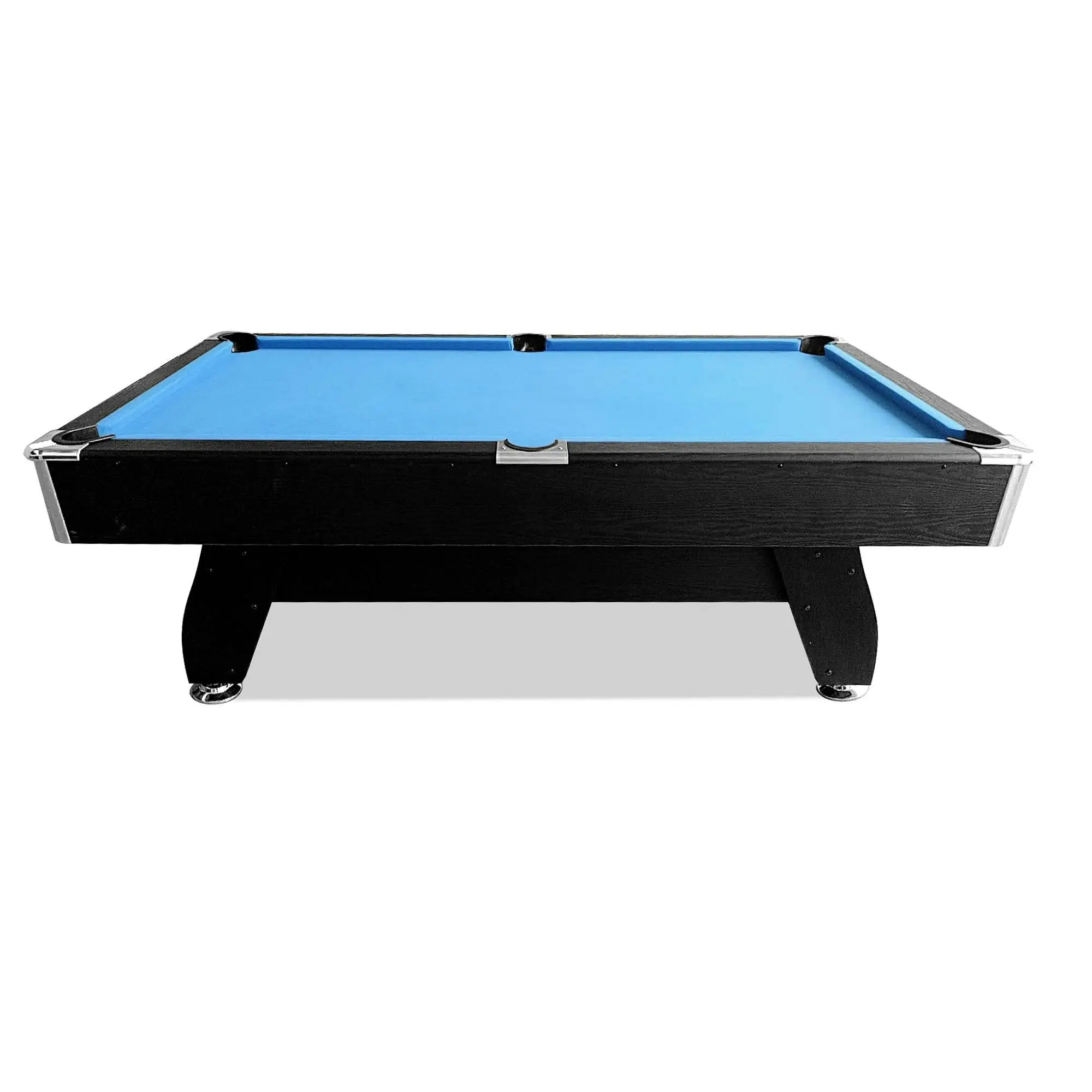 CUETIQ 7FT MDF Pool Snooker Billiard Table With Accessories Pack, Black Frame