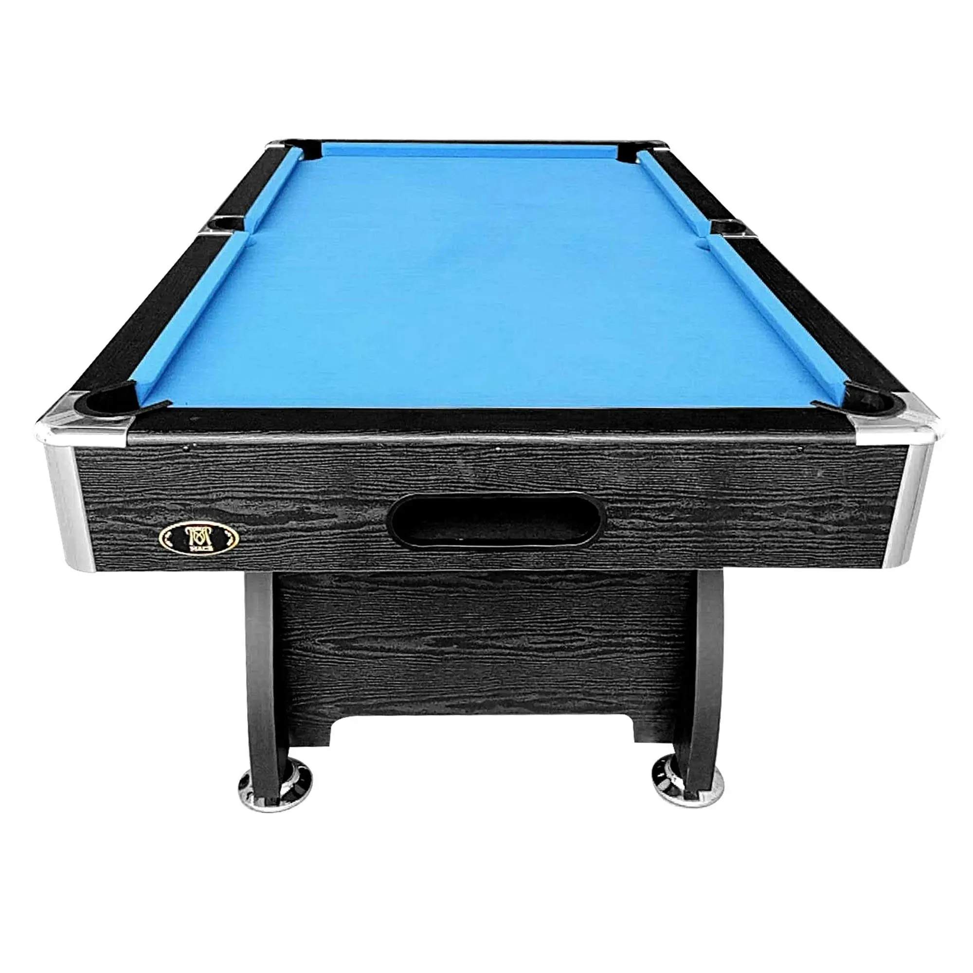 CUETIQ MDF 7FT Pool Snooker Billiard Table With Accessories - Blue Felt