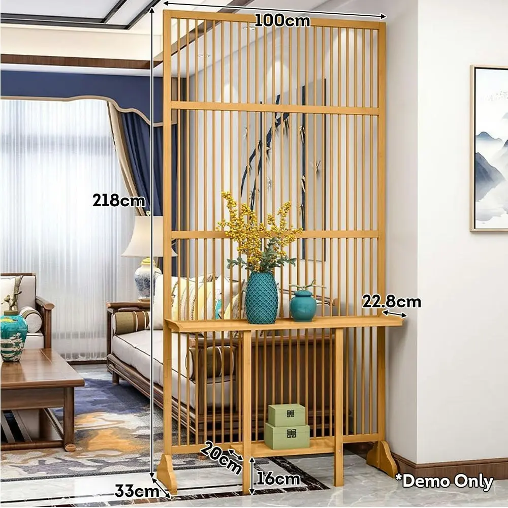 LIVARA 71/100cm Length Room Divider / Storage Rack with Storage Shelf