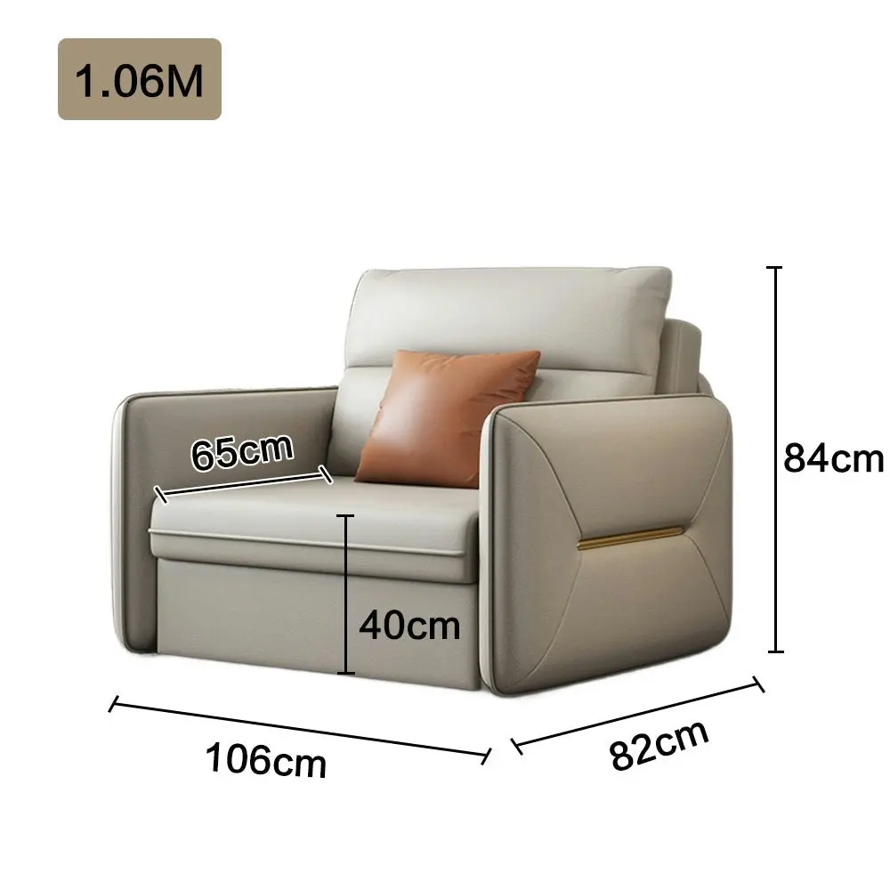 LIVARA 106CM/ 126CM/ 146CM Technological Fabric Foldable Sofa Bed