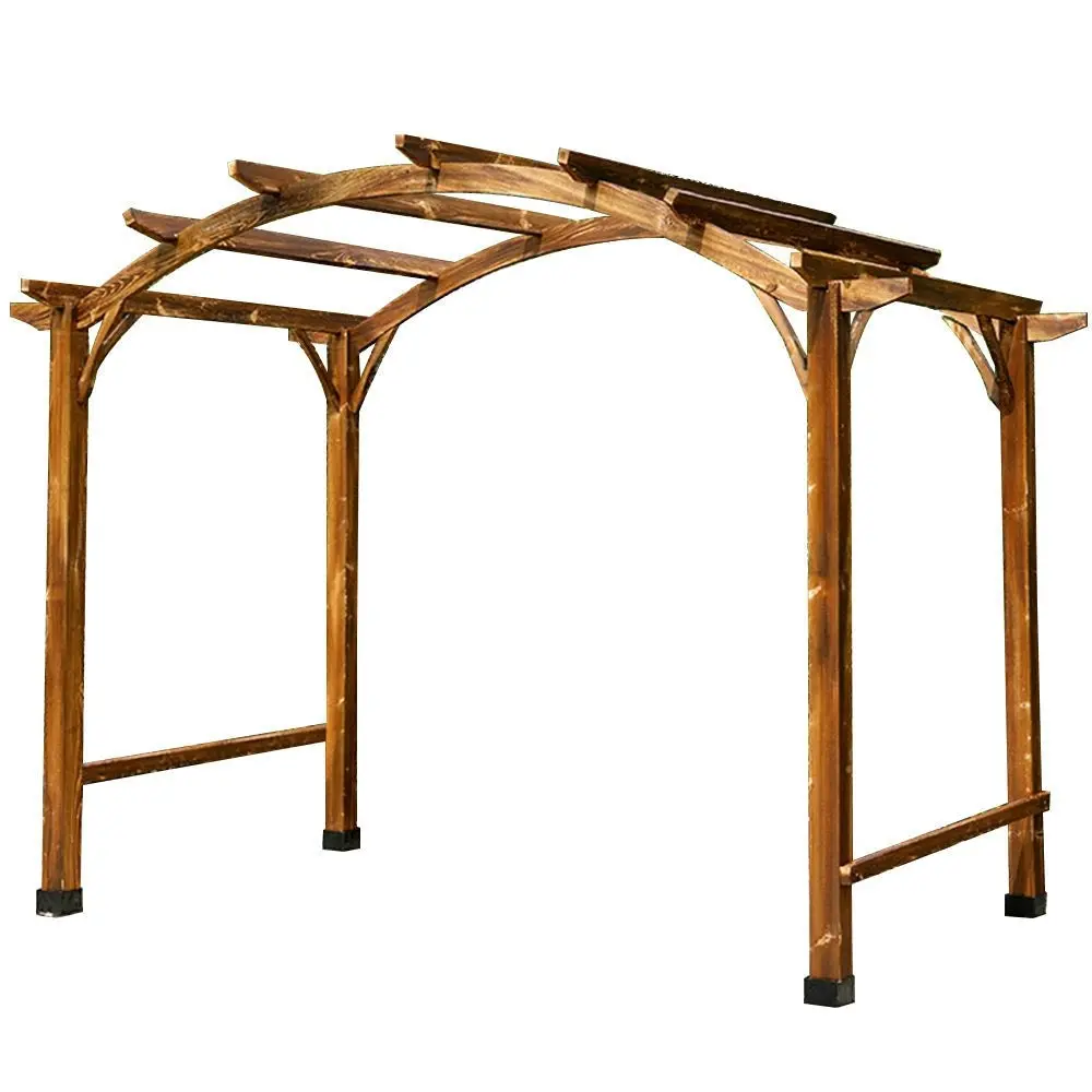 SOLARA Pine Wood Grape Arbor/Grape Arbor With Table and Chairs Set