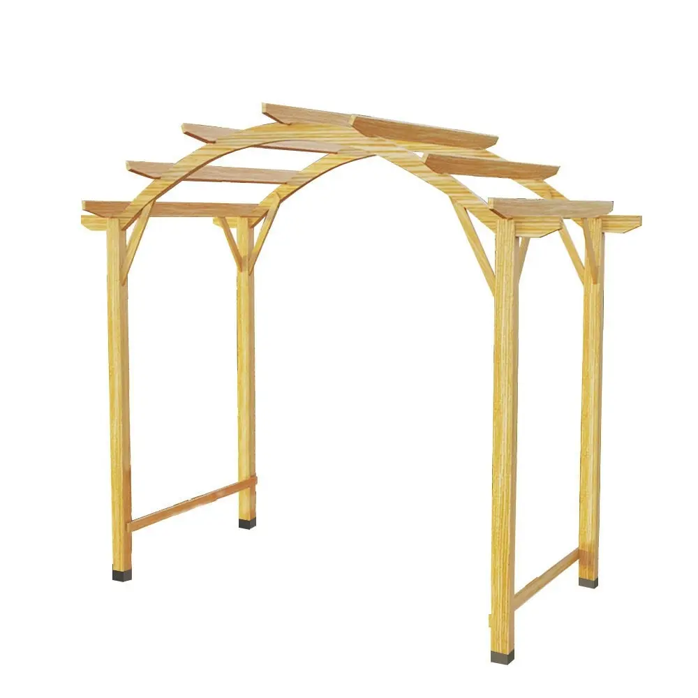 SOLARA Pine Wood Grape Arbor/Grape Arbor With Table and Chairs Set