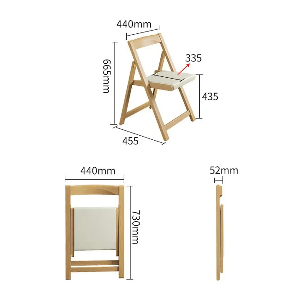 LIVARA Foldable Dining Table and Four Chairs Set