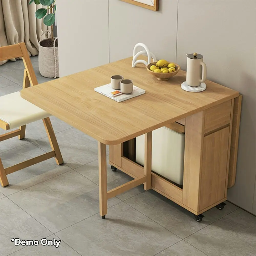 LIVARA Foldable Dining Table and Four Chairs Set