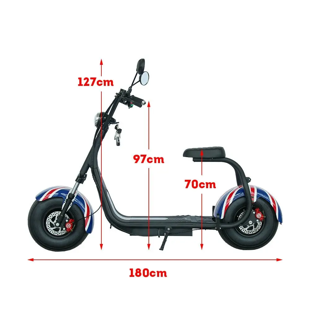 GLIDER 1500W SMD201 Electric Scooter Big Wheel Motorised Adult Riding