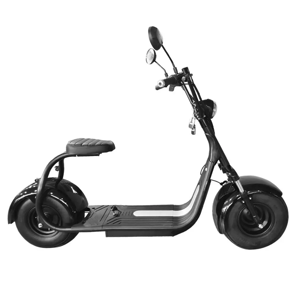 GLIDER 1500W Electric Scooter SMD201 ¡§C Motorized Adult Ride with Large Wheels ¡§C Black