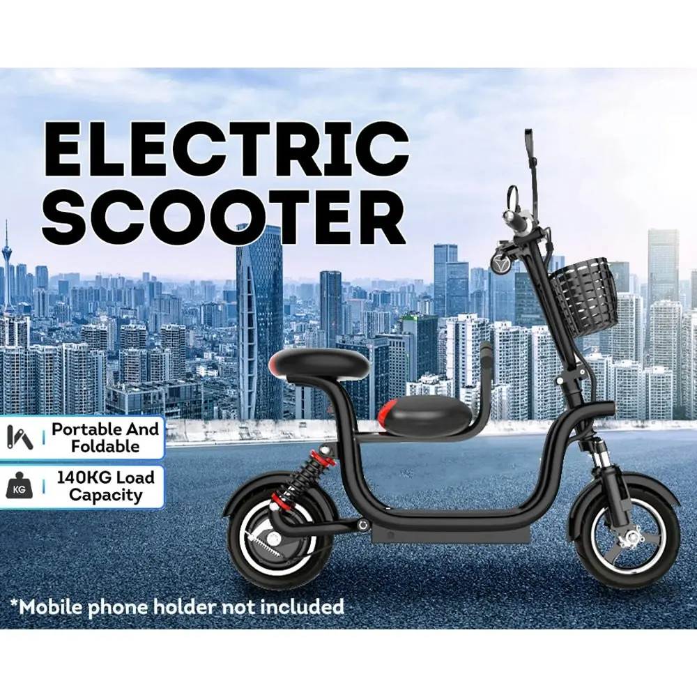 GLIDER CC1 48V 400W 13Ah Single Motor Foldable Electric Scooter W/ Baby Seat