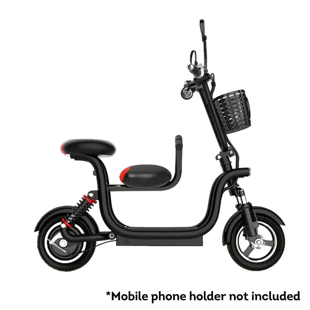 GLIDER CC1 48V 400W 13Ah Single Motor Foldable Electric Scooter W/ Baby Seat