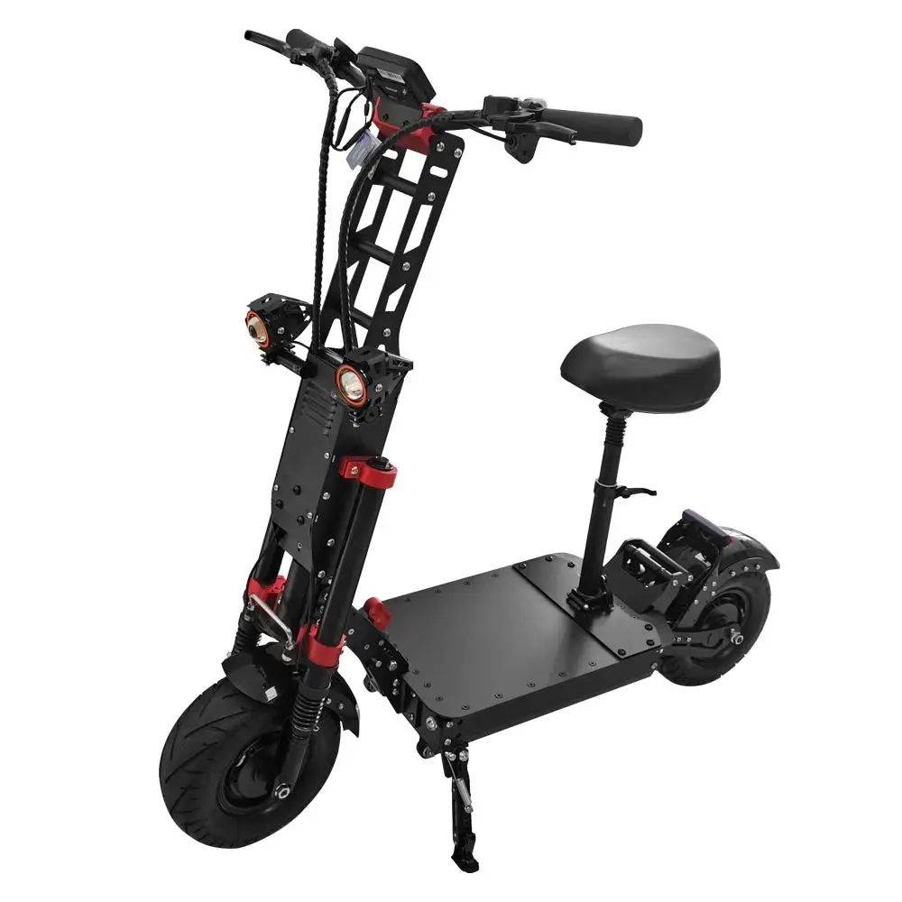 GLIDER 60V 7000W(3500w*2) 40Ah Electric Scooter Foldable Double Motors - Black Red