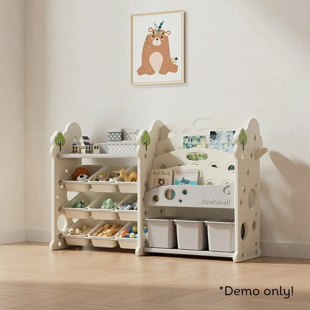 LIVARA Multifunctional Toy Storage Rack Bookshelf