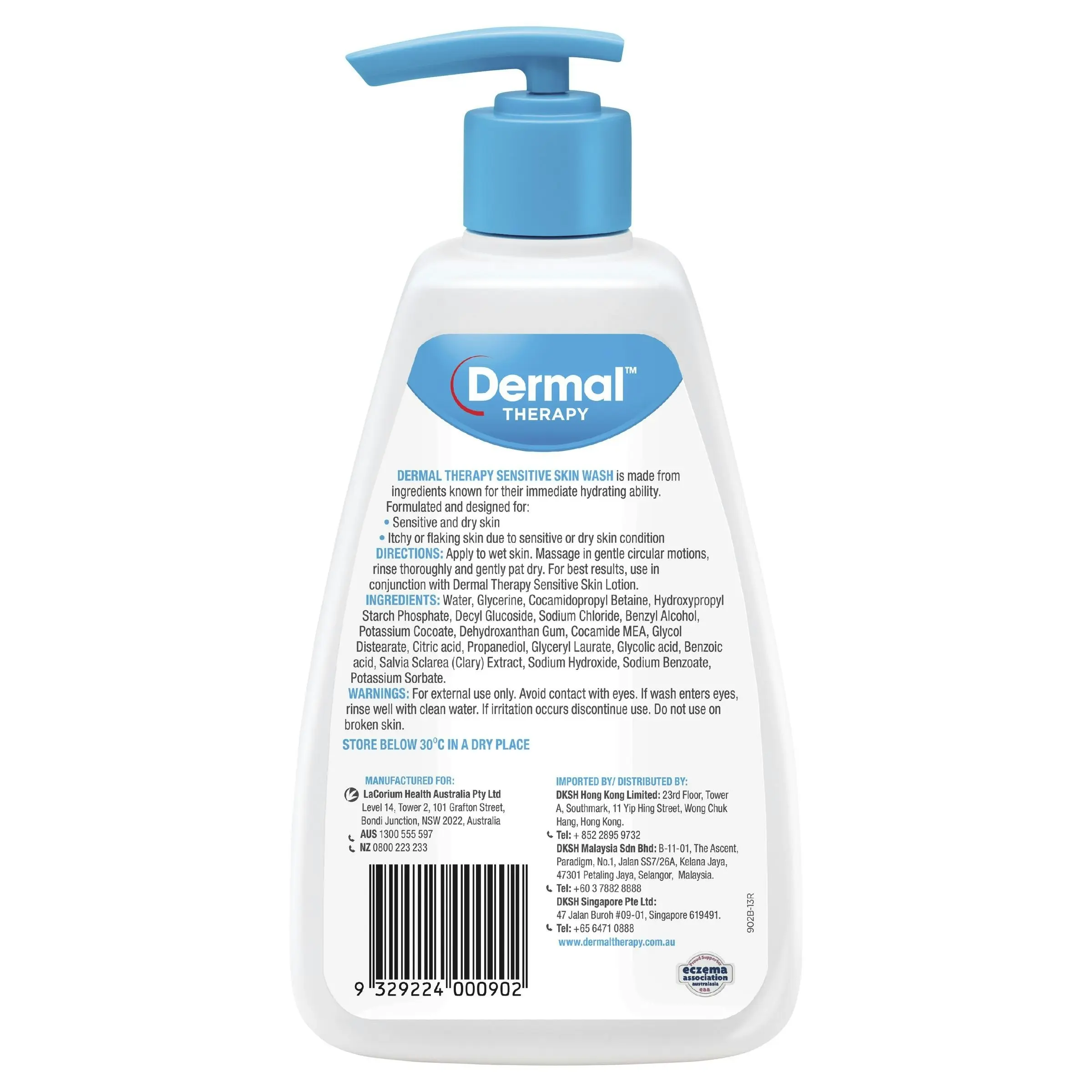 Dermal Therapy Sensitive Skin Wash 250mL