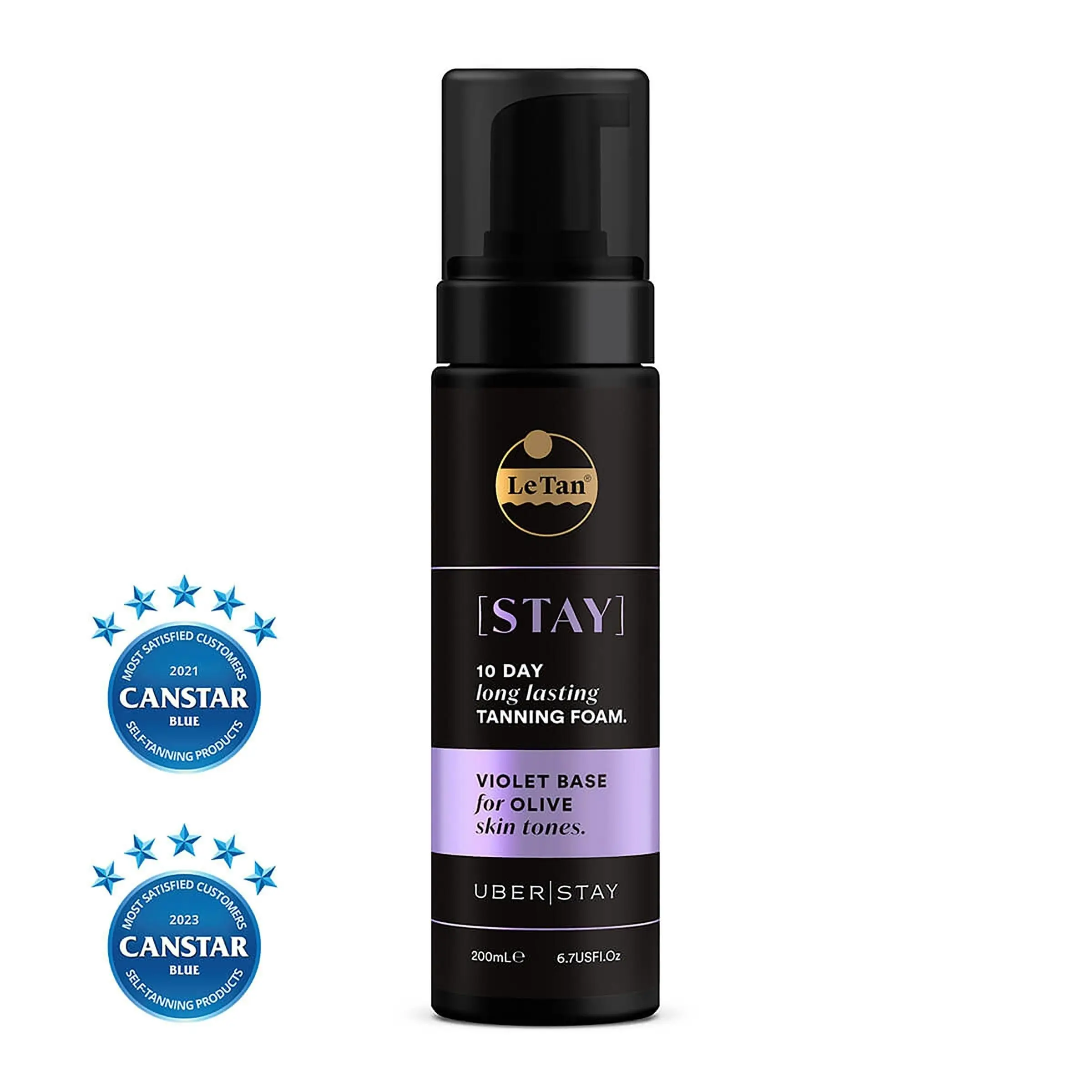 Le Tan Uber Stay Self Tanning Foam Violet Base 200mL