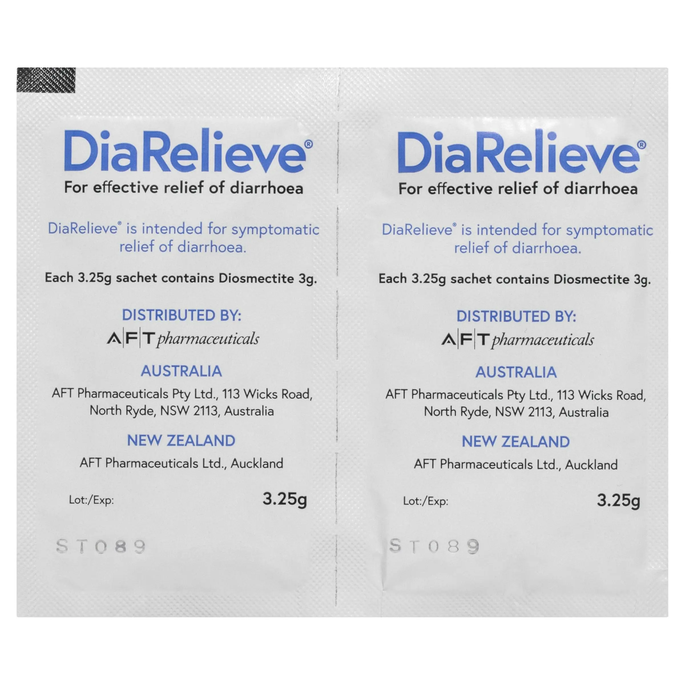 DiaRelieve Sachets 10 x 3.25g