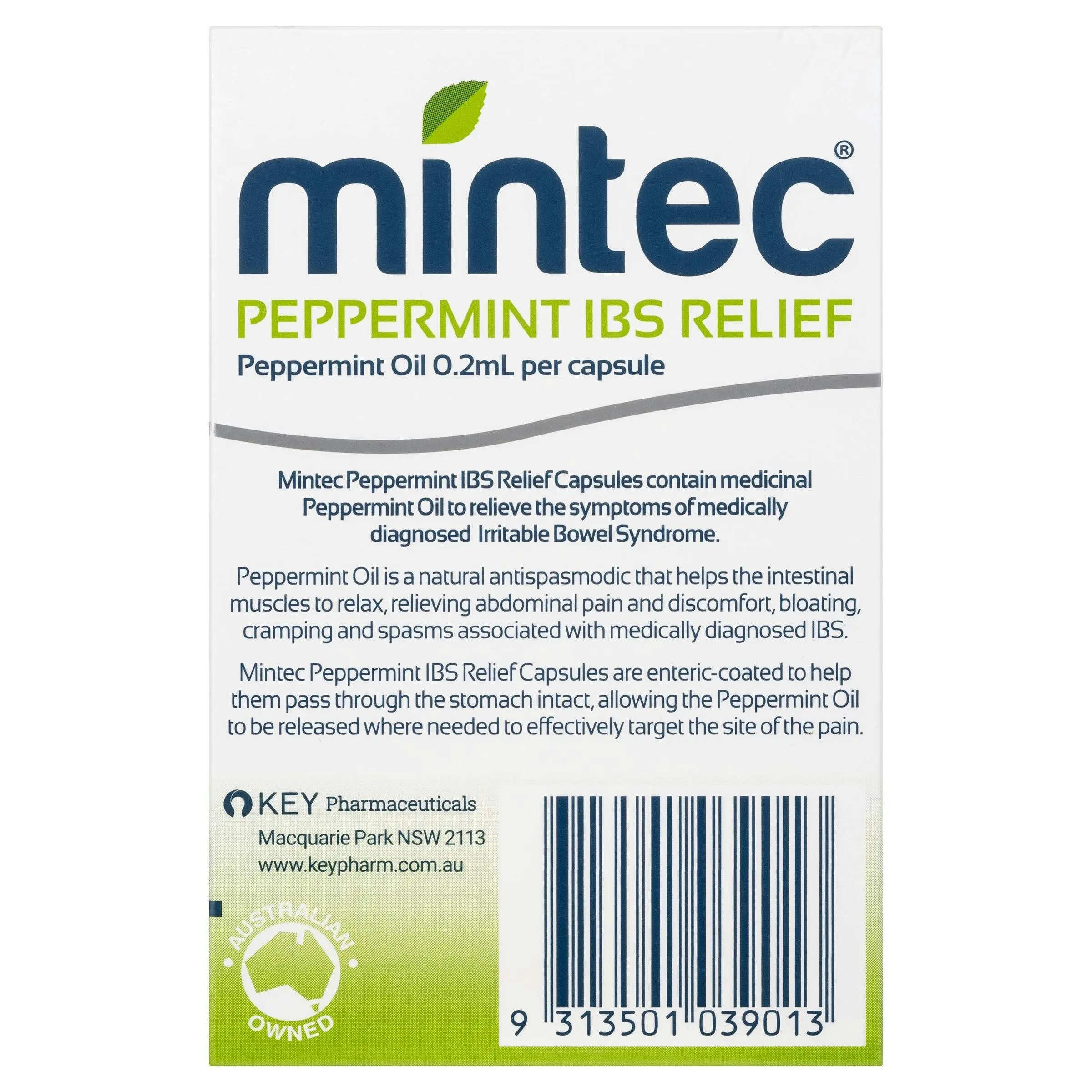 Mintec Peppermint IBS Relief 20 Capsules