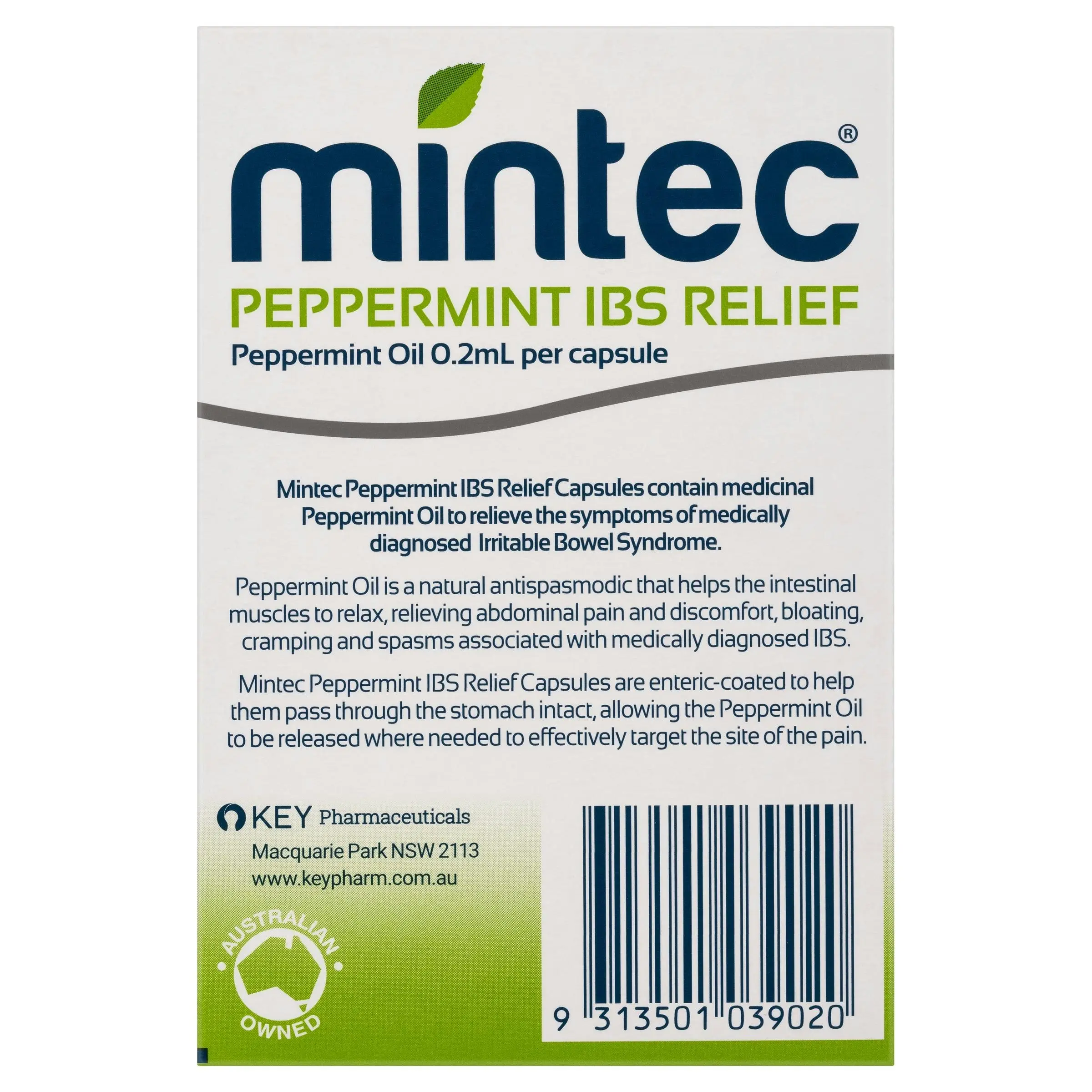 Mintec Peppermint IBS Relief 60 Capsules