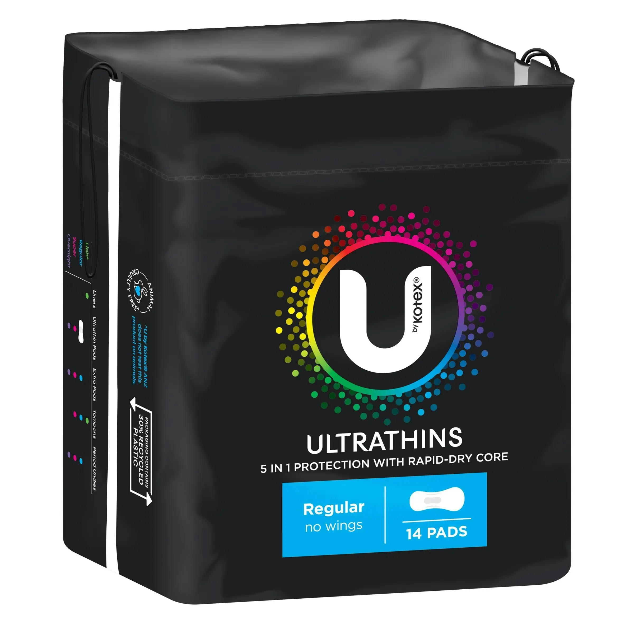 U by Kotex Regular Ultrathins Pads 14 Pack