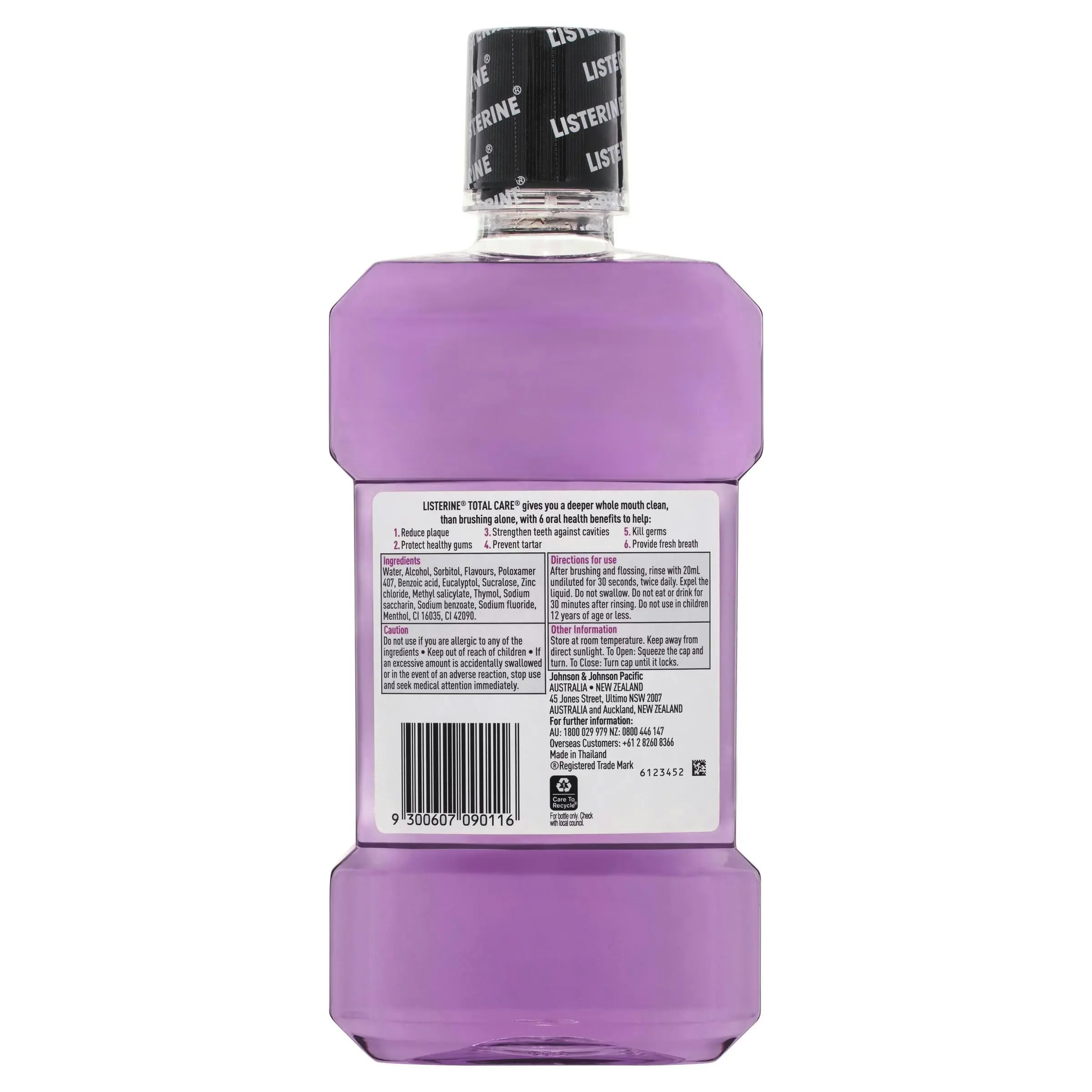 Listerine Mouthwash Total Care 1L