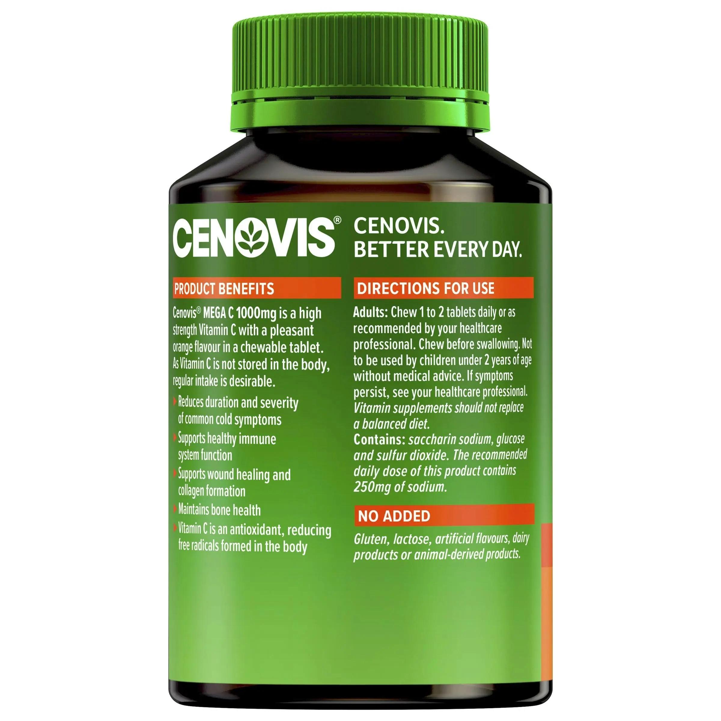 Cenovis Mega C 1000mg 60 Chewable Tablets