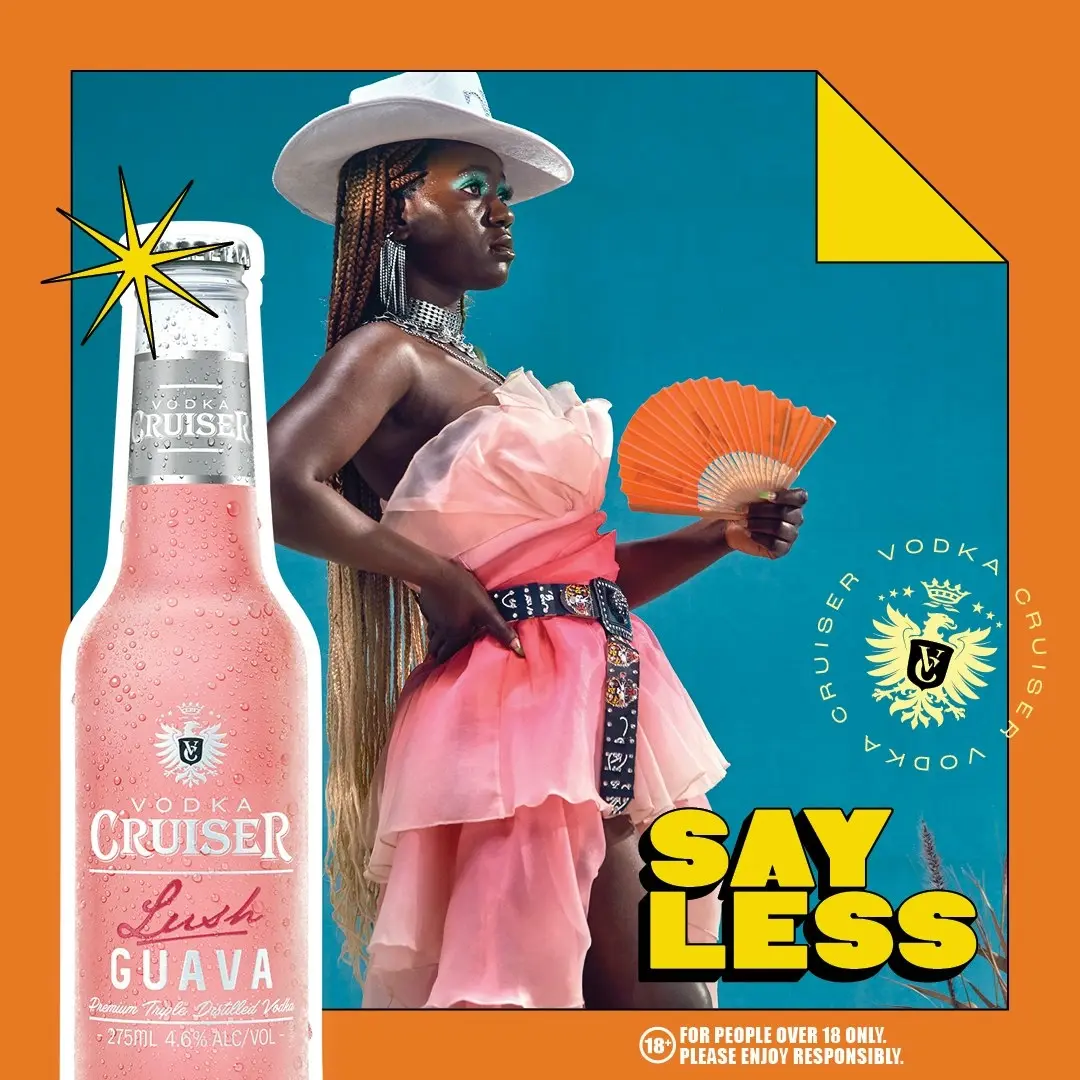 Vodka Cruiser Lush Guava, Refreshing Flavoured Pre-Mixed Vodka Drink, 4.6% ABV, 275mL (Case of 24 Bottles)