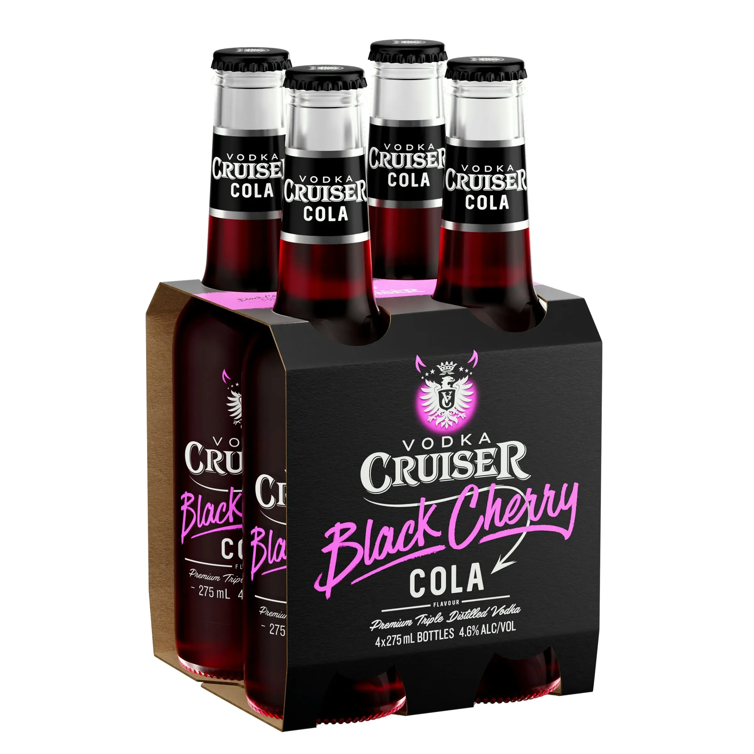 Vodka Cruiser Black Cherry Cola 4.6% 24 x 275ml Bottles